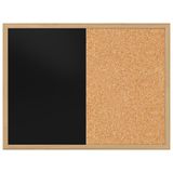 Panda Çift Fonksiyonlu Mantar Pano + 60 cm x 90 cm Siyah Yazı Tahtası