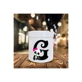Panda Desenli G Harfi Baskılı Seramik Şık Küllük