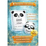 Panda Desenli Kolajen Kağıt Yüz Maskesi Yoğun Nemlendirici Anti Aging Cilt Sıkılaştırıcı