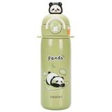 Panda Desenli Termos Matara 430 ml SHT-ST-8818 - Beyaz