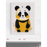 Panda Dostları Bebek Odası Poster, Afiş, Kreş Çocuk Odası Dekorasyon, Yenidoğan Hediye