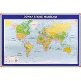 Panda DÜNYA SİYASİ HARİTASI (Alüminyum Çerçeve)