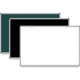 Panda Duvara Monte Laminant Askılı Yazı Tahtası 120 x 240 Cm Siyah
