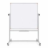Panda Emaye Yüzey 360° Dönerli Mobil Yazı Tahtası 120X120CM Beyaz