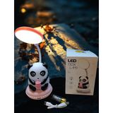 Panda figürlü katlanabilir ve şarjlı pilli led masa lambası C-366