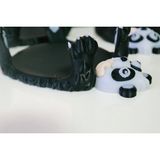 Panda Figürlü Sunumluk Bardak Altlığı (Ikili Set)