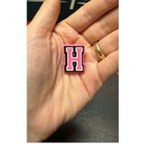 Panda Hediyelik Terlik Süsü/Pembe H Harfi