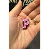Panda Hediyelik Terlik Süsü/Pembe P Harfi