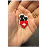Panda Hediyelik Terlik Süsü/Veteriner Kalp Köpek