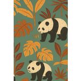 Panda Jungle Sketchbook – 80 Blank Pages