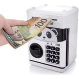 Panda Kasa Şeklinde Elektronik Şifreli Atm Kasa Kumbara Müzikli Kağıt Para Madeni Para Kumbarası
