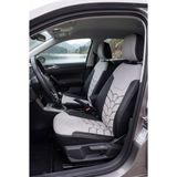 Panda Kılıf Panda Ford Courier 2014 - 2023 Arası Uyumlu Araca Özel Taytüyü Oto Koltuk Kılıfı - Gri - Siyah