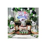 Panda Konsept 50 Adet Metalik Balon ve Balon Zinciri Panda Doğum Günü Parti