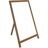 Panda Lüks Ahşap Ayaklı Yazı Tahtası 50X70CM - Beyaz - Ahşap Kaldırım Panosu