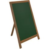 Panda Lüks Ahşap Ayaklı Yazı Tahtası 50X70CM - Yeşil/siyah - Ahşap Kaldırım Panosu