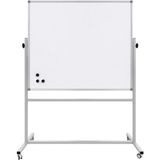 Panda Mıknatıslı Mobil Brifing 360° Dönerli Beyaz Yazı Tahtası 120X200CM - Ayaklı Pano