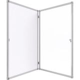Panda Mıknatıslı Yüzey Kapaklı Pano - 50X70CM - Beyaz - Duvara Monte Yazı Tahtası