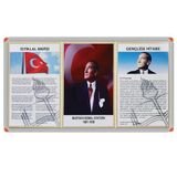 Panda Milli Levha 3'Lü 50X90 Alüminyum Çerç.pan419