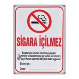 Panda Pan509 50x70cm Lüks Metal Çerçeve Sigara İçilmez Levhası