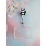 Panda Silikon Yoyo Yaka Kartlığı Yatay Dikey Kart Koruyucu