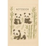 Panda Sketchbook: A lined journal for daily writing and note-taking.