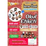 PANDA SOKAĞI Okul Etiketi Kalem Defter isimli Etiket Isim Yazılabilen Harry Potter - 230 Adet Özel Yeni Tasarım