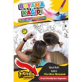 PANDA SOKAĞI Sevimli Hayvanlar Serisi Dev Boyama Kağıdı Dev Boyama Rulosu Boyama Aktivite Kağıdı