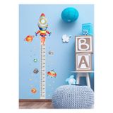 PANDA SOKAĞI Uzay Roket Temalı Boy Ölçer Çocuk Odası Duvar Sticker