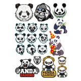Panda Sticker Set -2 15 Parça Telefon, Tablet, Defter, Laptop Sticker