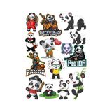 Panda Sticker Set-6 14 Parça Telefon, Tablet, Defter, Laptop Sticker