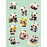 Panda Sticker Telefon Laptop Notebook Tablet Defter Matara Stiker Etiket ST1065
