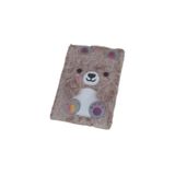 Panda Tasarımlı Çizgili Peluş Defter A5 Not Defteri (EBAT: 20,5 cm x 14,5 cm)