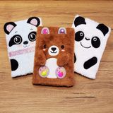 Panda Tasarımlı Peluş Defter - Çok Renkli - belirtilmemiş