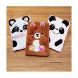 Panda Tasarımlı Peluş Defter - Renkli - Standart