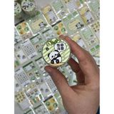 Panda Temalı Tek Tek Çıkartmalı Haftalık-Aylık Planlayıcı Motivasyon Stickerlı 3m Washi Bant/Masking Tape/Desenli Bant/Etiket/Bullet Journal