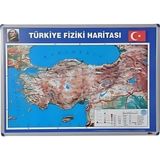 Panda Türkiye Fiziki Haritası (Alüminyum Çerçeve) - Renkli - 70x100 cm - Haritalar