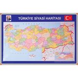 Panda TÜRKİYE SİYASİ HARİTASI (Alüminyum Çerçeve)