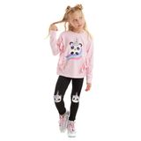 Panda Unicorn Kız Çocuk T-shirt Tayt Takım
