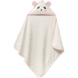 Pandadots 3D Kapüşonlu Bebek Havlusu – 3D Panda Nakışlı,soft Cotton, 80X80 Cm, 0–12 Ay (Kre - Renkli