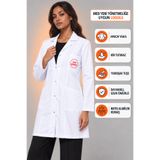 PandaForma Kadın Öğretmen Önlüğü MEB LOGOLU DTF Dijital Baskılı
