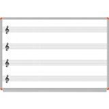 Pandagroup Panda Müzik Çizgili Duvara Monte Yazı Tahtası 120*200 Ebat