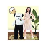 Pandamkee 117 Cm Elinde Çiçek Tutan Tulumlu Peluş Panda