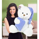 Pandamkee 80 Cm Yastıklı Uyku Arkadaşı Peluş Ayıcık (%100 Yerli Üretim)