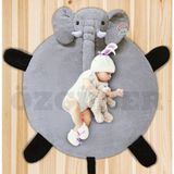 Pandamkee Bebek Oyun Halısı 120 cm Filli Oyun Matı - Gri