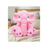 Pandamkee Gold Uyku Arkadaşım Fil - Büyük Yumuşak Peluş Fil 65 Cm PEMBE