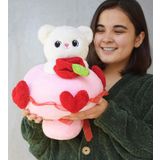 Pandamkee Peluş Ayıcık Sevgi Buketi Ve Hediye Seti Sevgililer Günü Doğum Günü Hediye