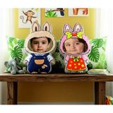 Pandart Kişiye Özel Fotoğraflı Çocuklarım Şekilli Yastık - 40 x 30 cm - 001-Renkli