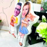 Pandart Kişiye Özel Fotoğraflı En Iyi Arkadaş Yastık - 40 x 30 cm - 001-Renkli