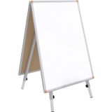 Pandas Panda Çatı Tipi Çift Yüzlü Ayaklı Yazı Tahtası 60*85 Ebat