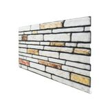 Pandekor 5 Adet (2,5M2) X Kesme Taş Desenli 3 Boyutlu Renkli Strafor Köpük Duvar Kaplama Paneli () KS-405